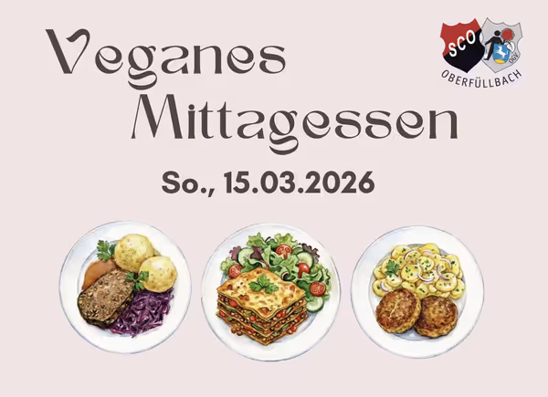Veganes Mittagessen im Sportheim